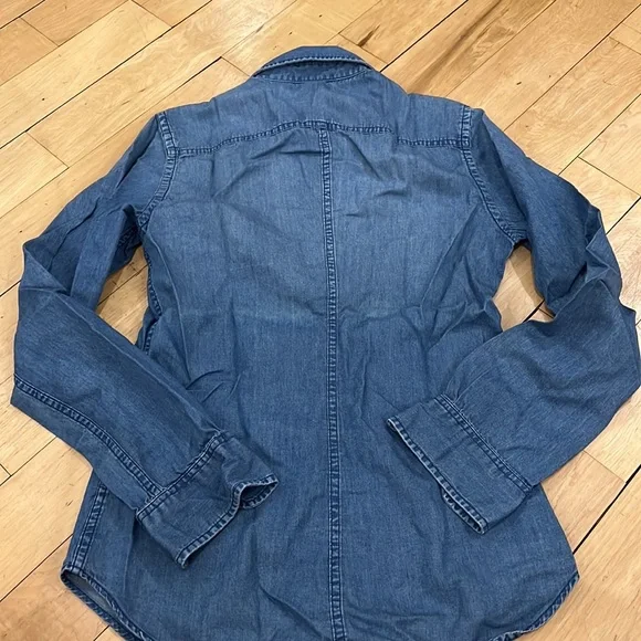 Uniqlo Denim Shirt Sz S - Picture 3 of 12